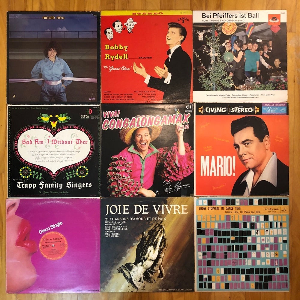 Vintage Vinyls Records 33 RPM